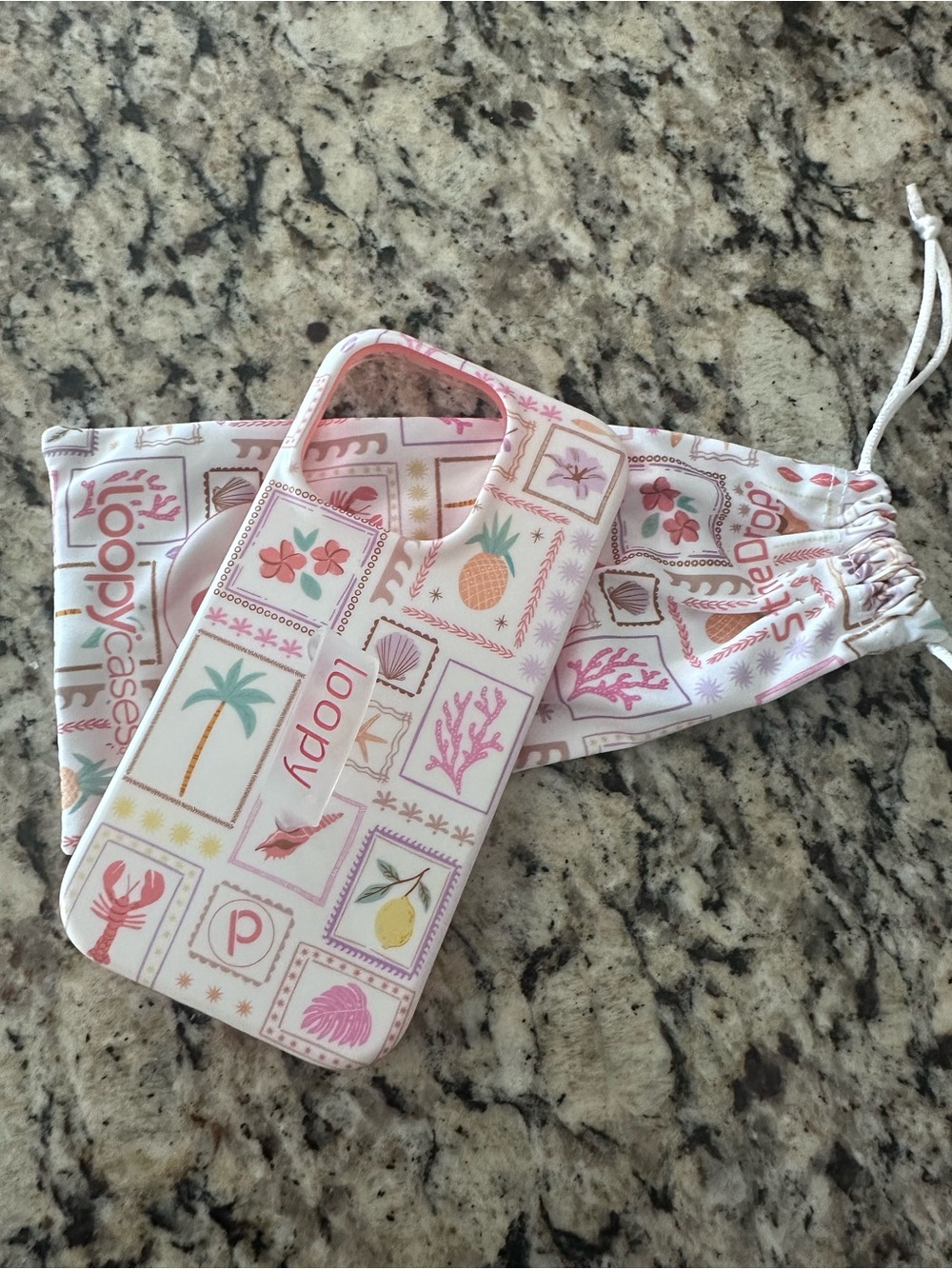 Loopy case seaside stamps